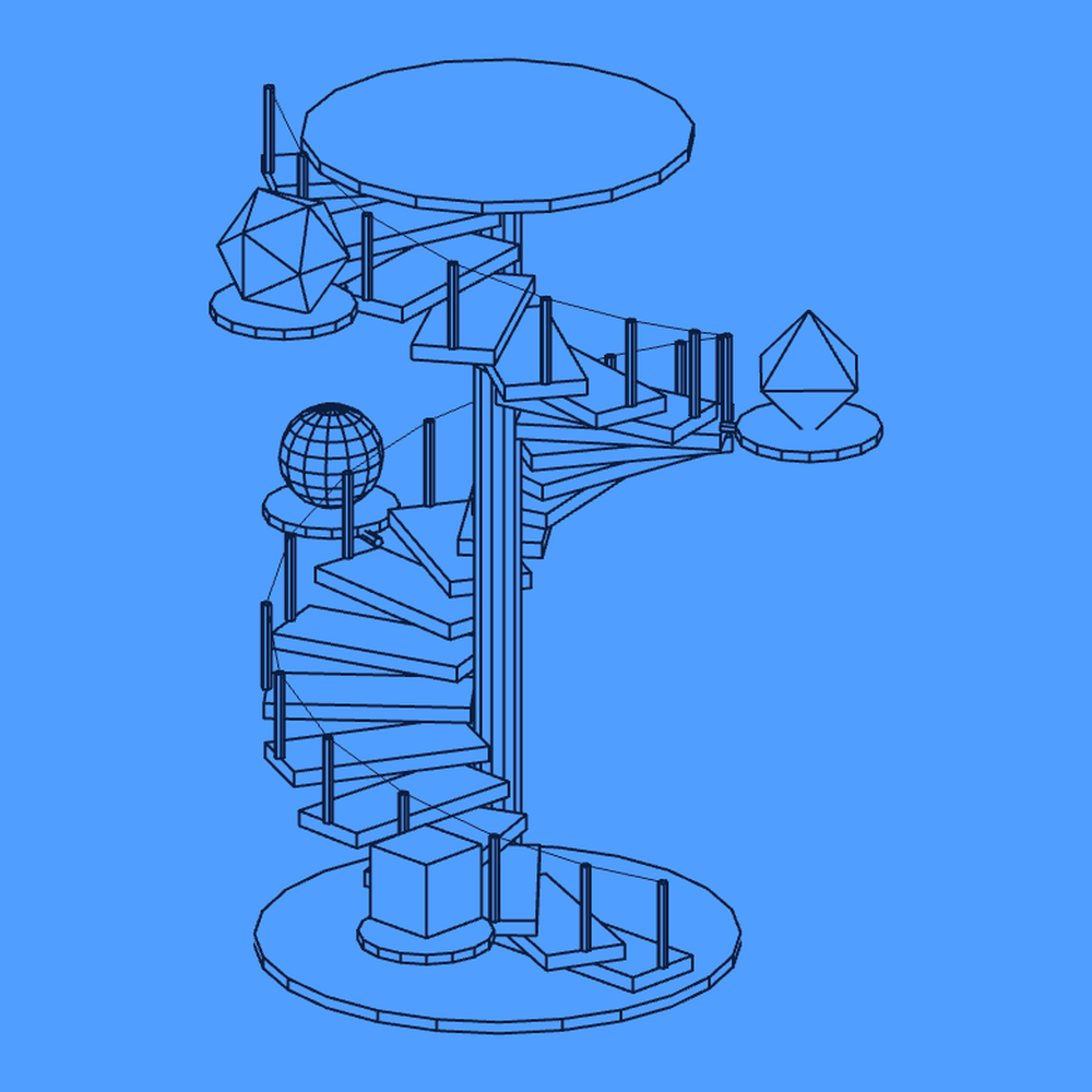 Non-profits, isometric wireframe illustration
