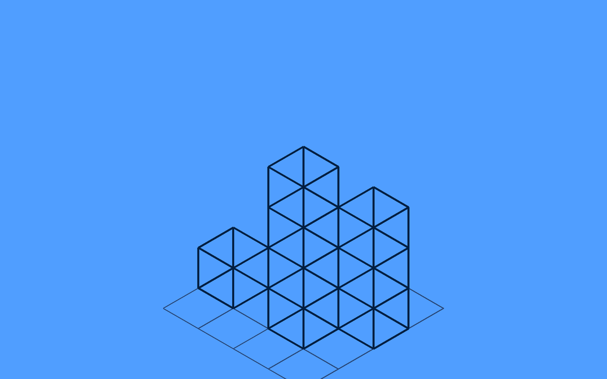 Isometric Wireframe Graphics preview